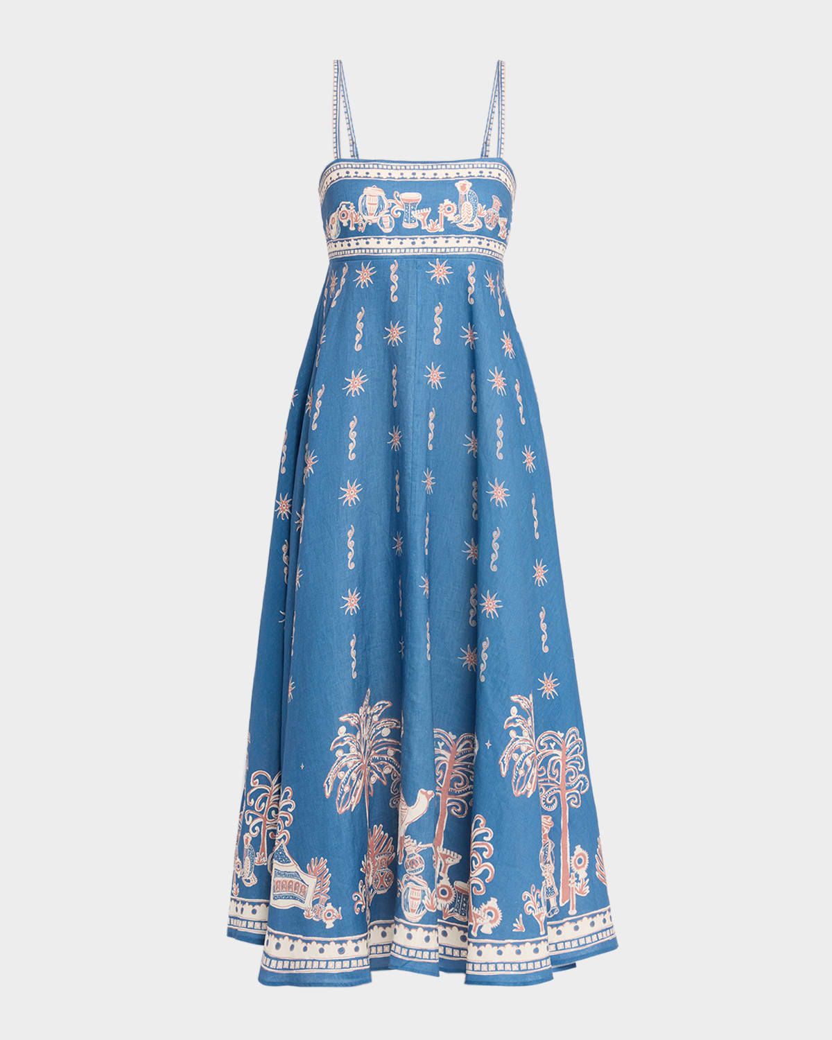 Acacia Linen Midi Sundress