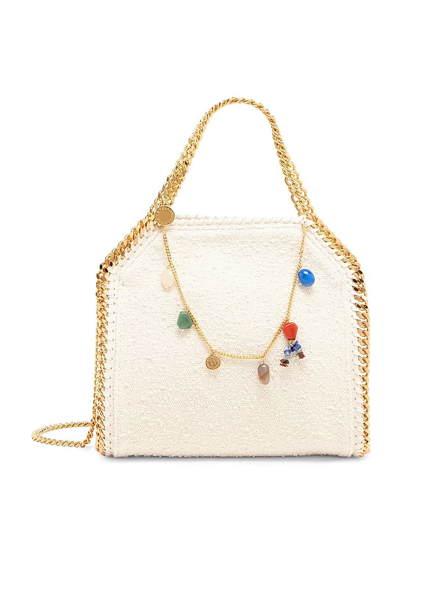 Women's Falabella Mini Charm-Embellished Top Handle Bag - Natural