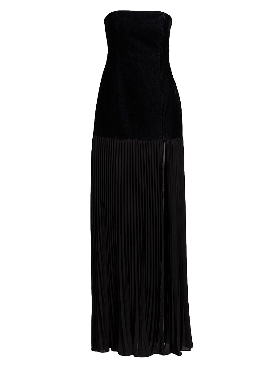 Women's Lina Strapless Sculpted Maxi Dress - Jet - Size 14