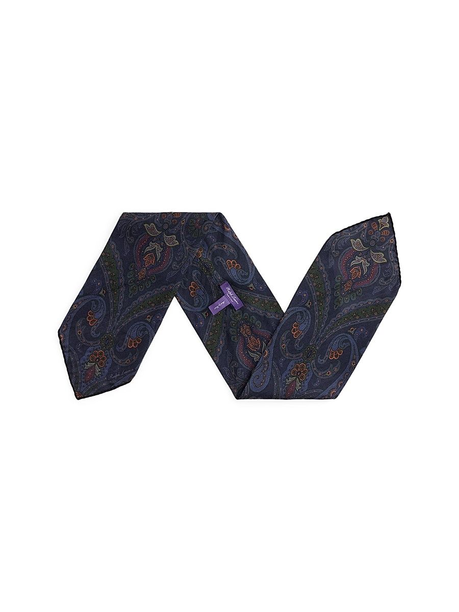 Men's Mulsanne Paisley Neckerchief - Navy Multi