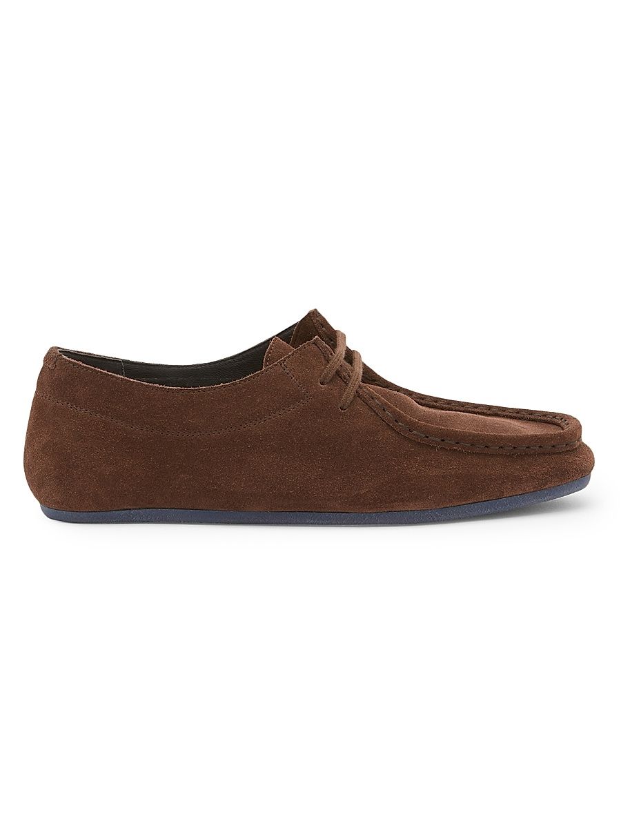 Women's Hood Suede Lace-Up Loafers - Chocolate Plum - Size 6