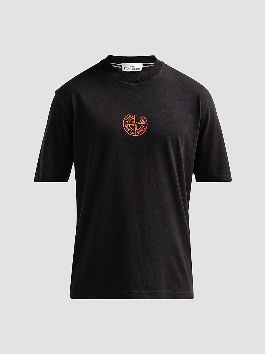 Men's Logo Cotton Crewneck T-Shirt - Black - Size XXXL
