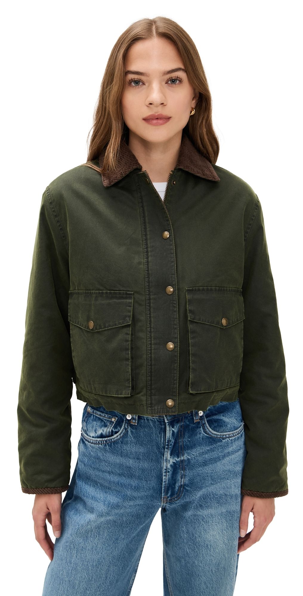 BLANKNYC Catching a Break Jacket Hunter Green L