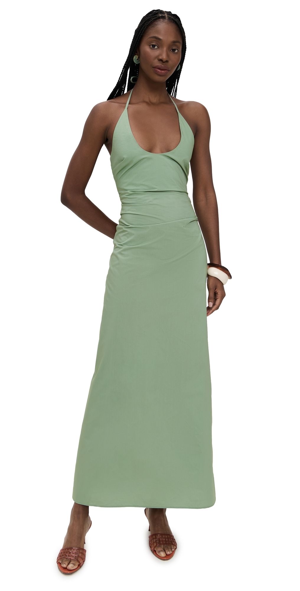 SIR. Martina Maxi Dress Sage 0