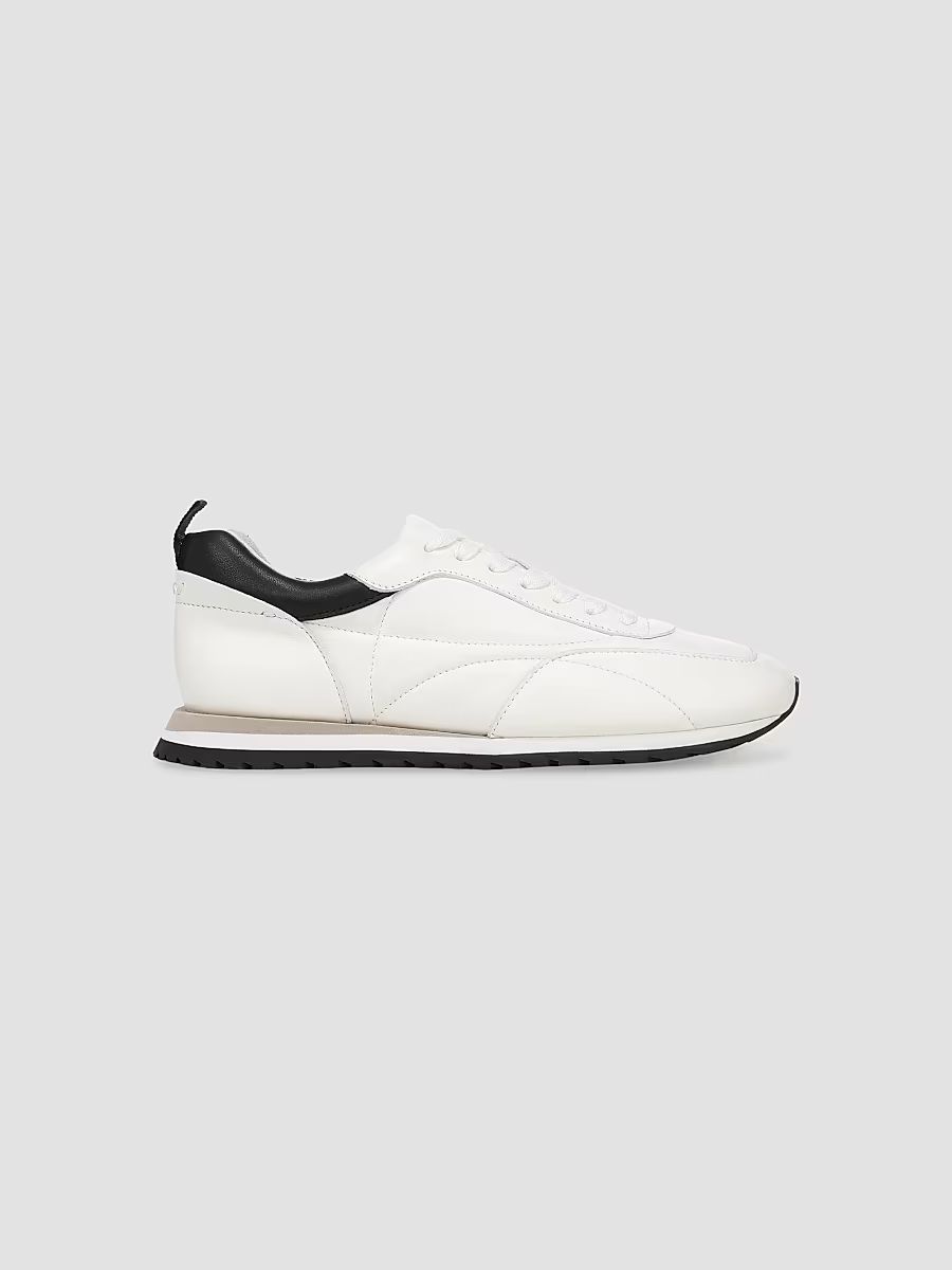 Favorite Daughter Women's Sophia 30MM Leather Low-Top Sneakers - Snow White - Size 11