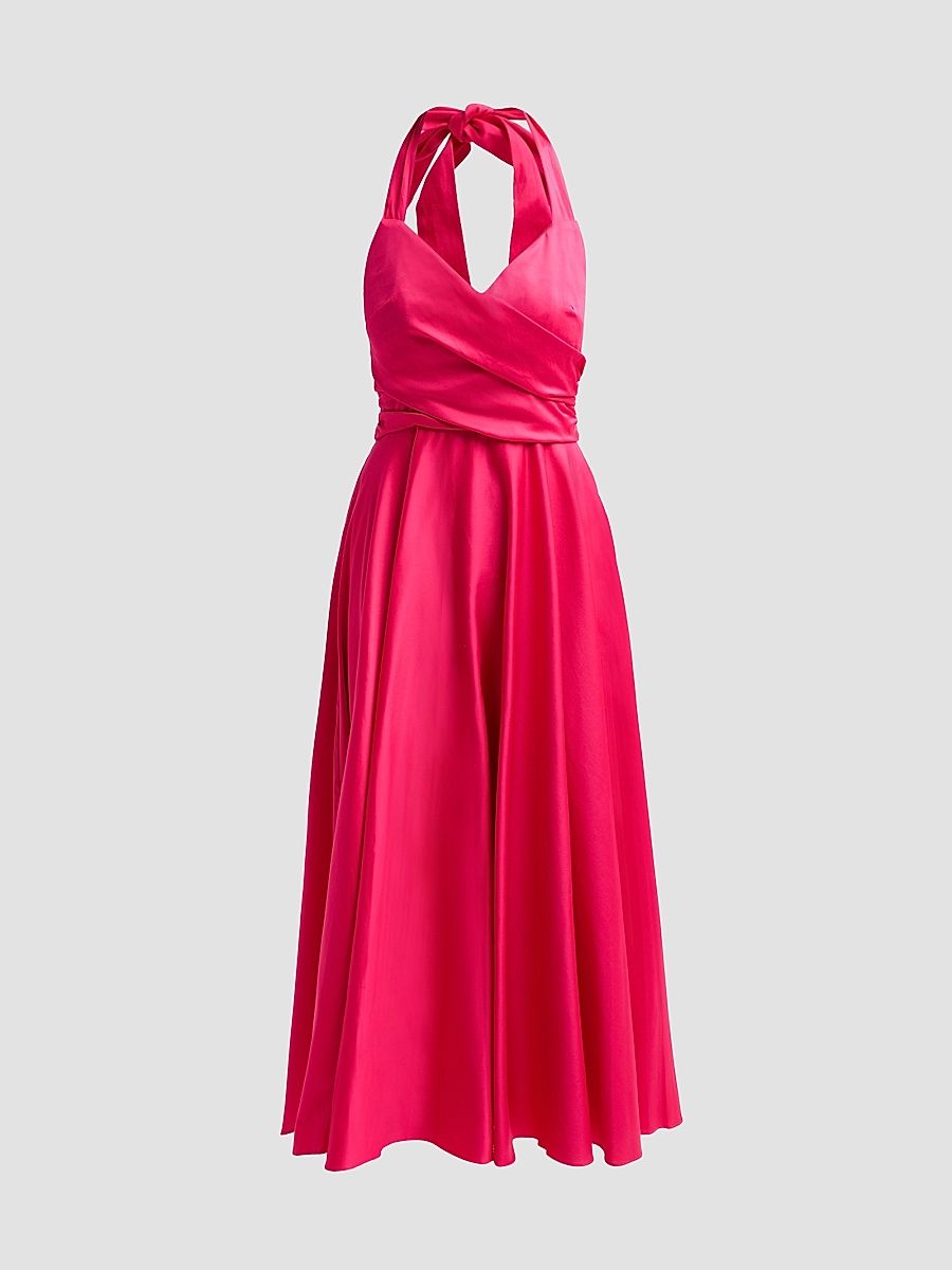 Women's Noelle Midi Dress - Cerise - Size 0