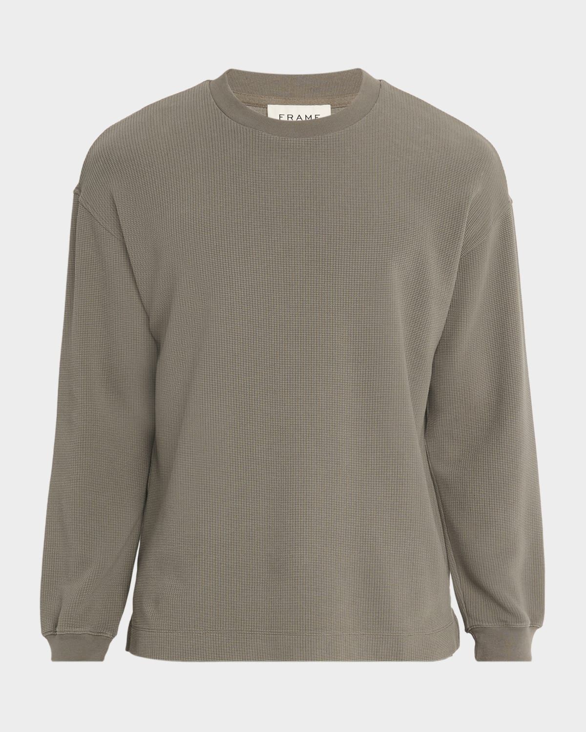 Men & apos;s Cotton Waffle Textured Long-Sleeve T-Shirt