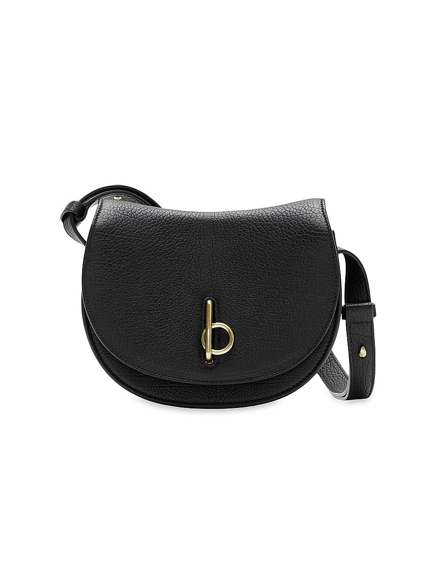 Women's Mini Rocking Horse Leather Bag - Black