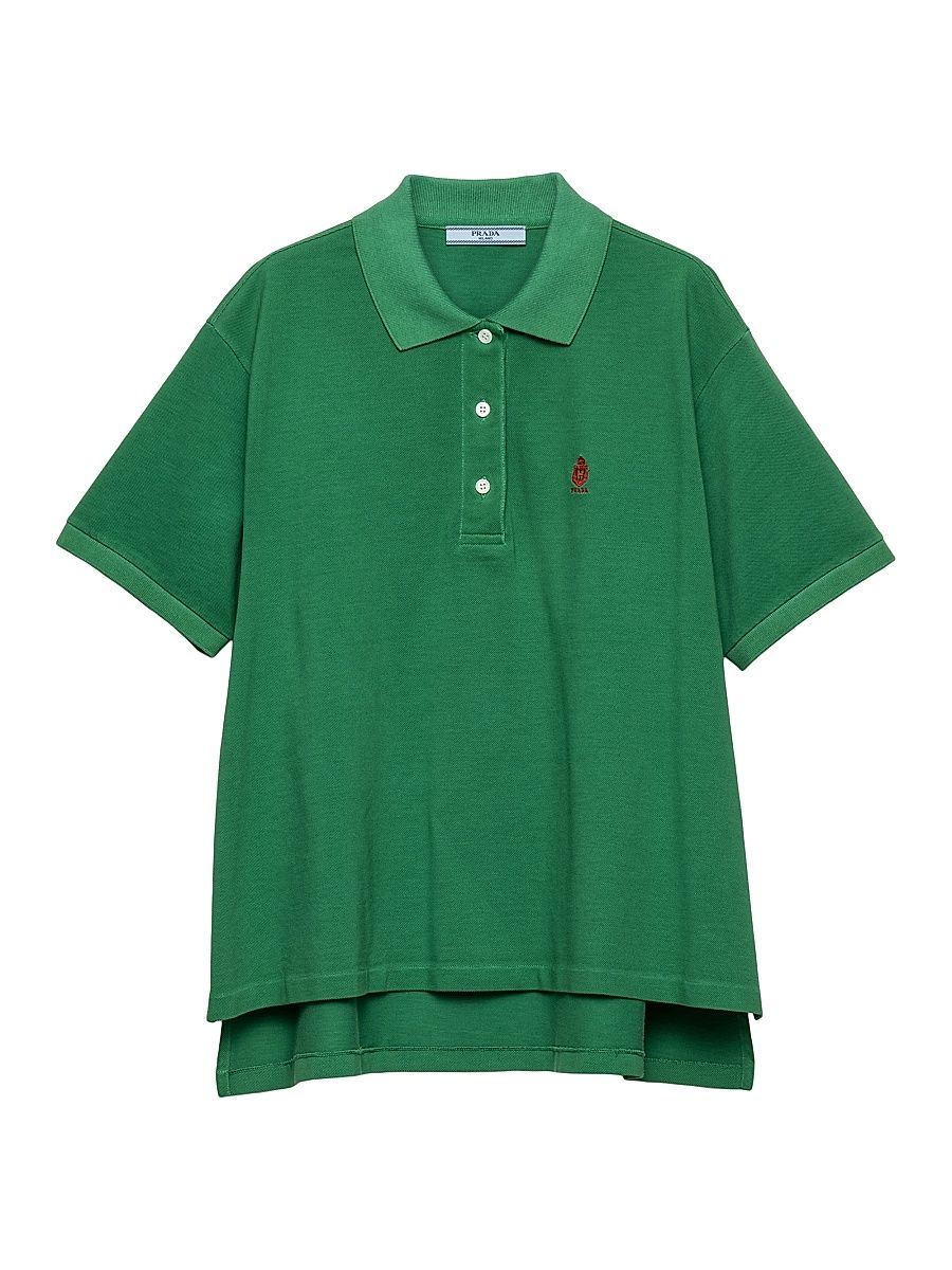 Women's Piqué Polo Shirt - Green - Size 10