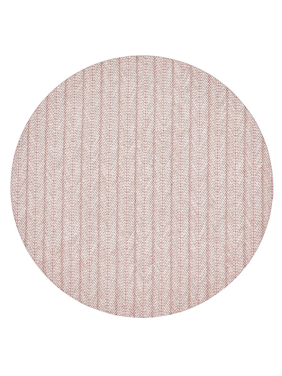 Herringbone Placemats 4-Piece Set - Blush