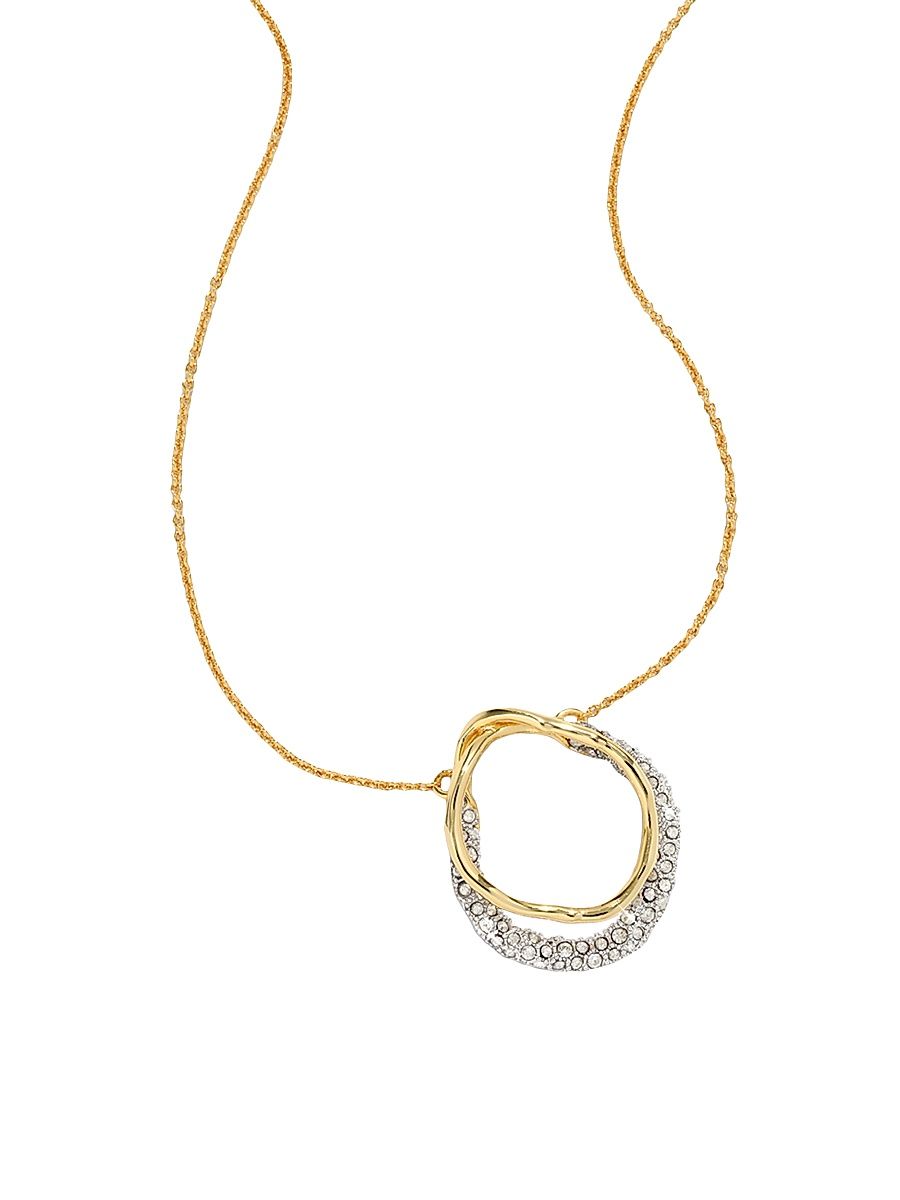 Women's Solanales Orbit 14K-Gold-Plated, Rhodium-Plated & Glass Crystal Necklace - Gold