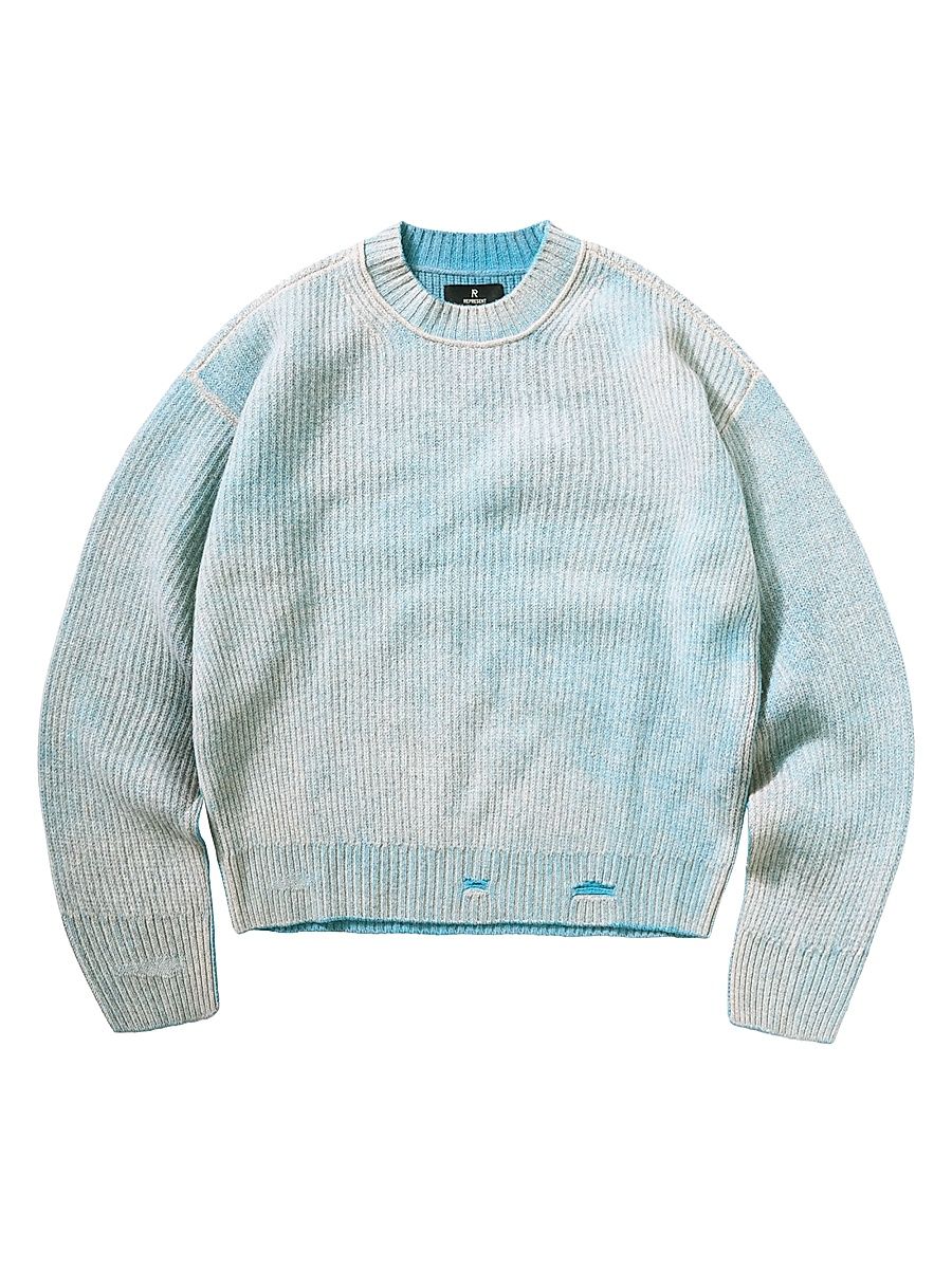 Men's Legacy Fade Out Reversible Knit Crewneck Sweater - Cloud - Size XXS