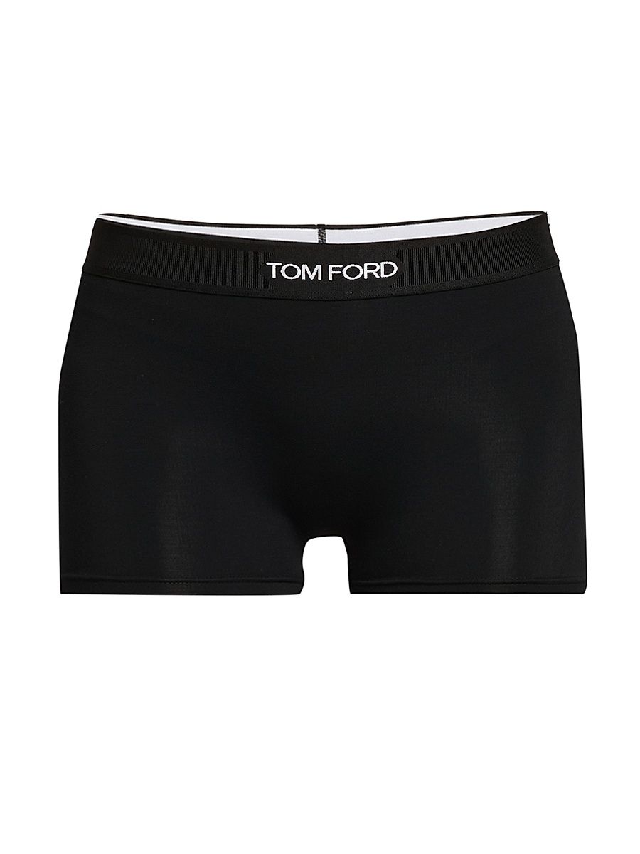 Women's Modal Signature Boxers - Black - Size Small