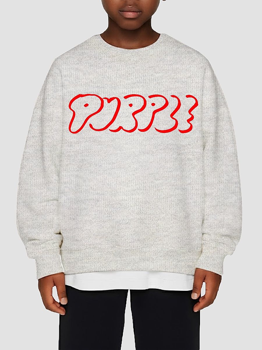 Little Boy's & Boy's Bubble Logo Sweater - Heather - Size 12