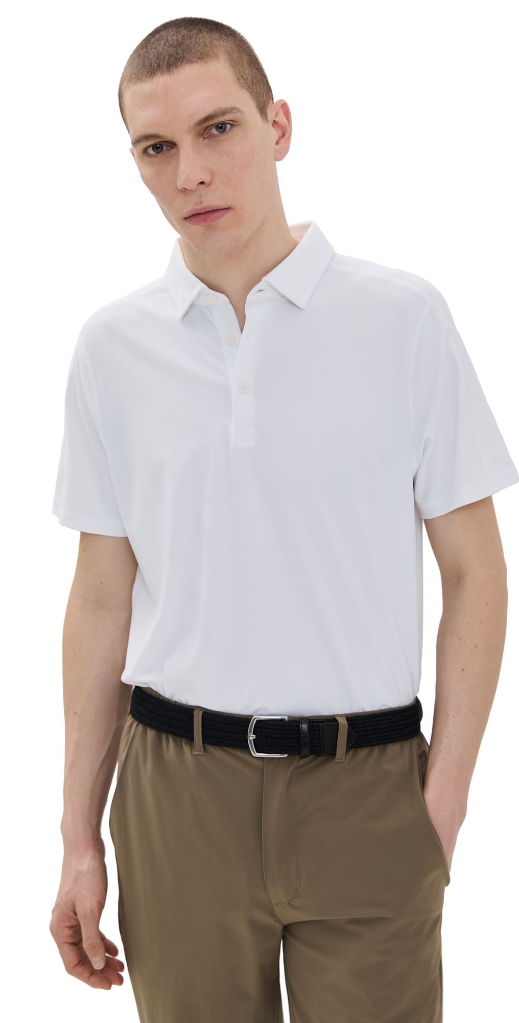 Rhone Regatta Pique Polo White M