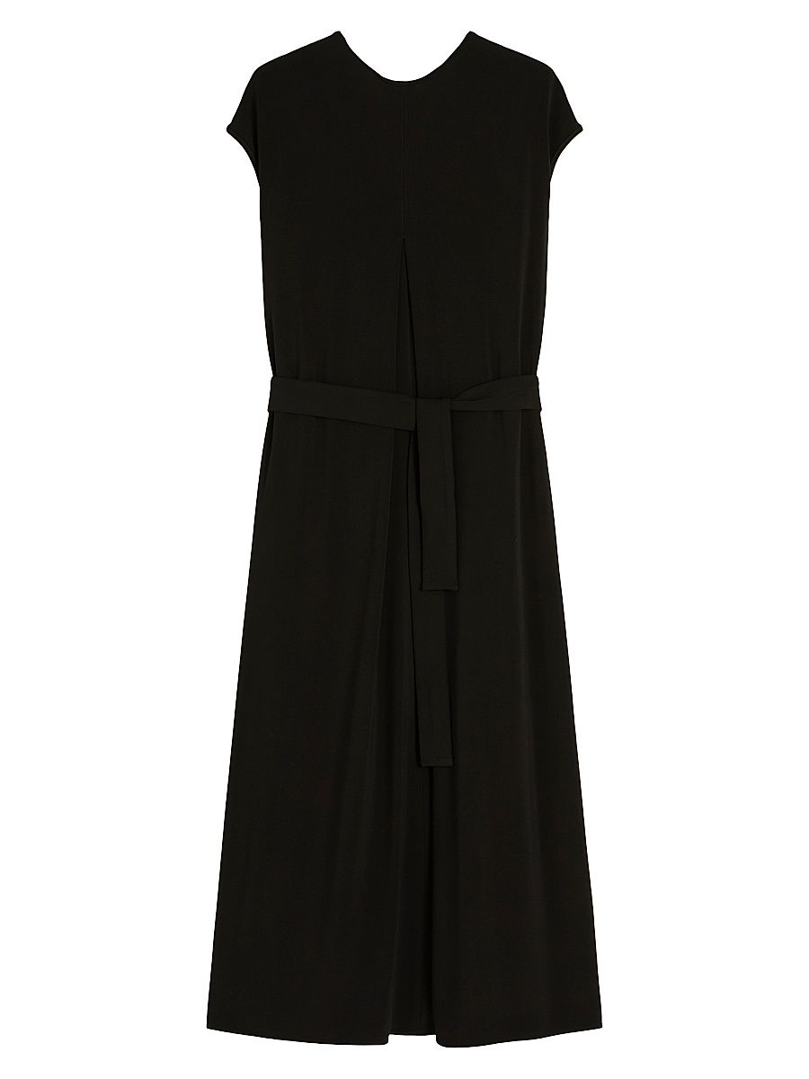 Women's Viscose Crepe Jersey Dress - Black - Size XS