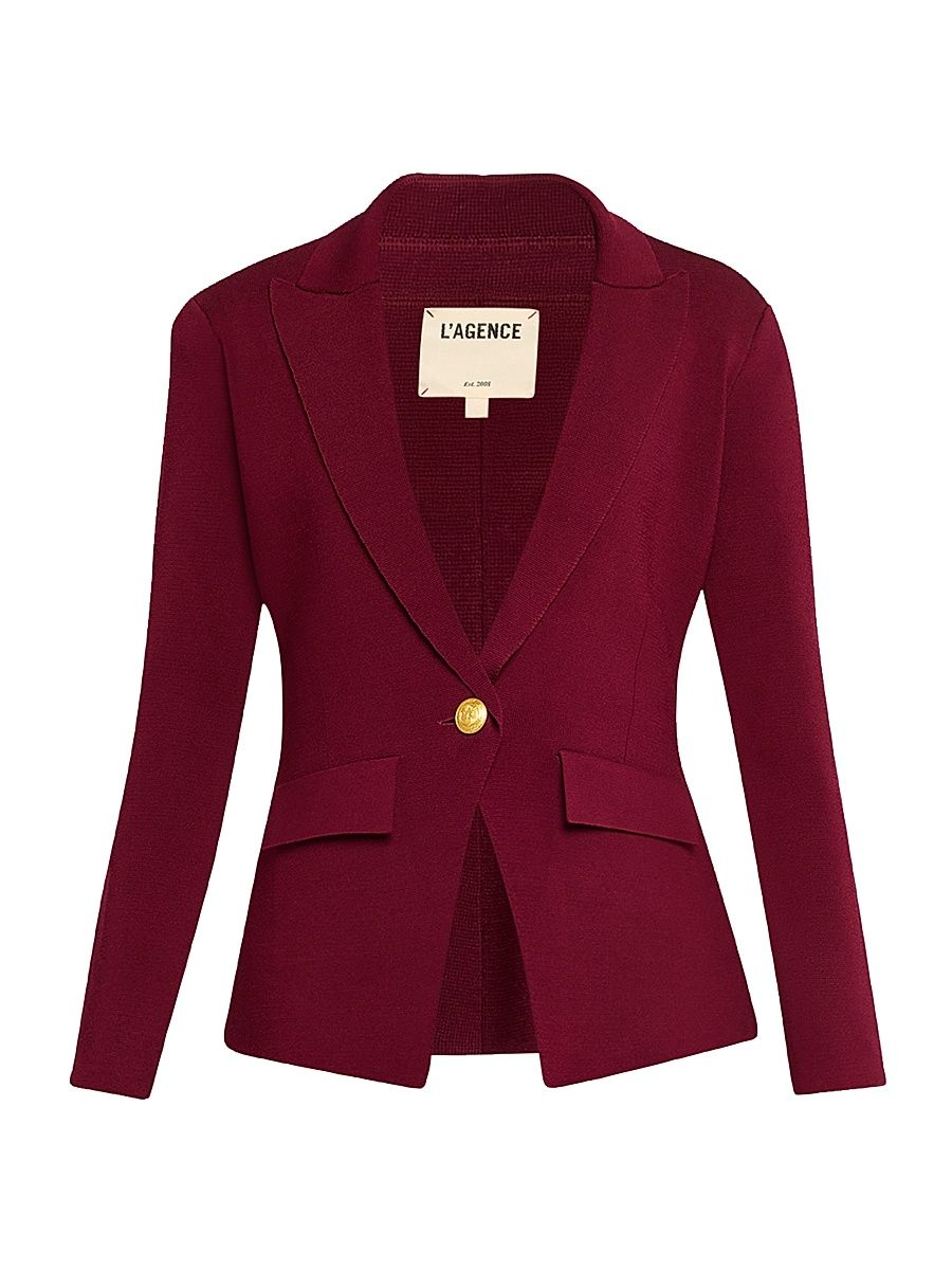 Women's Chamberlain Knit Blazer - Dark Port - Size XL