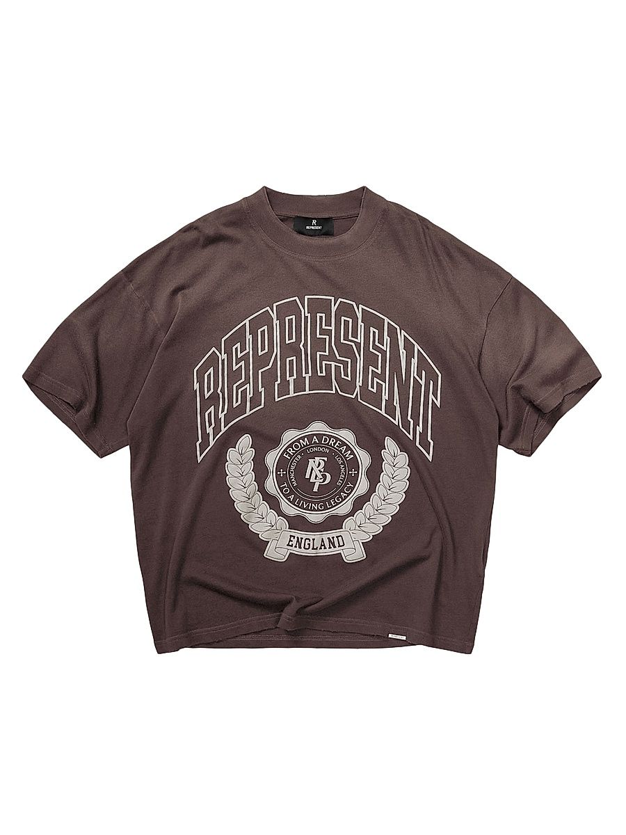 Men's Represent Legacy Crest T-Shirt - Nero - Size XS