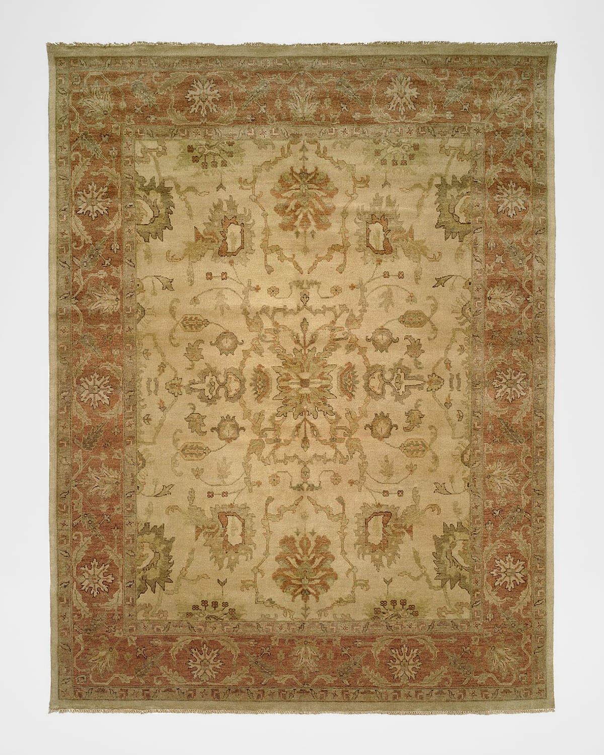 Latte Rust Oushak Rug