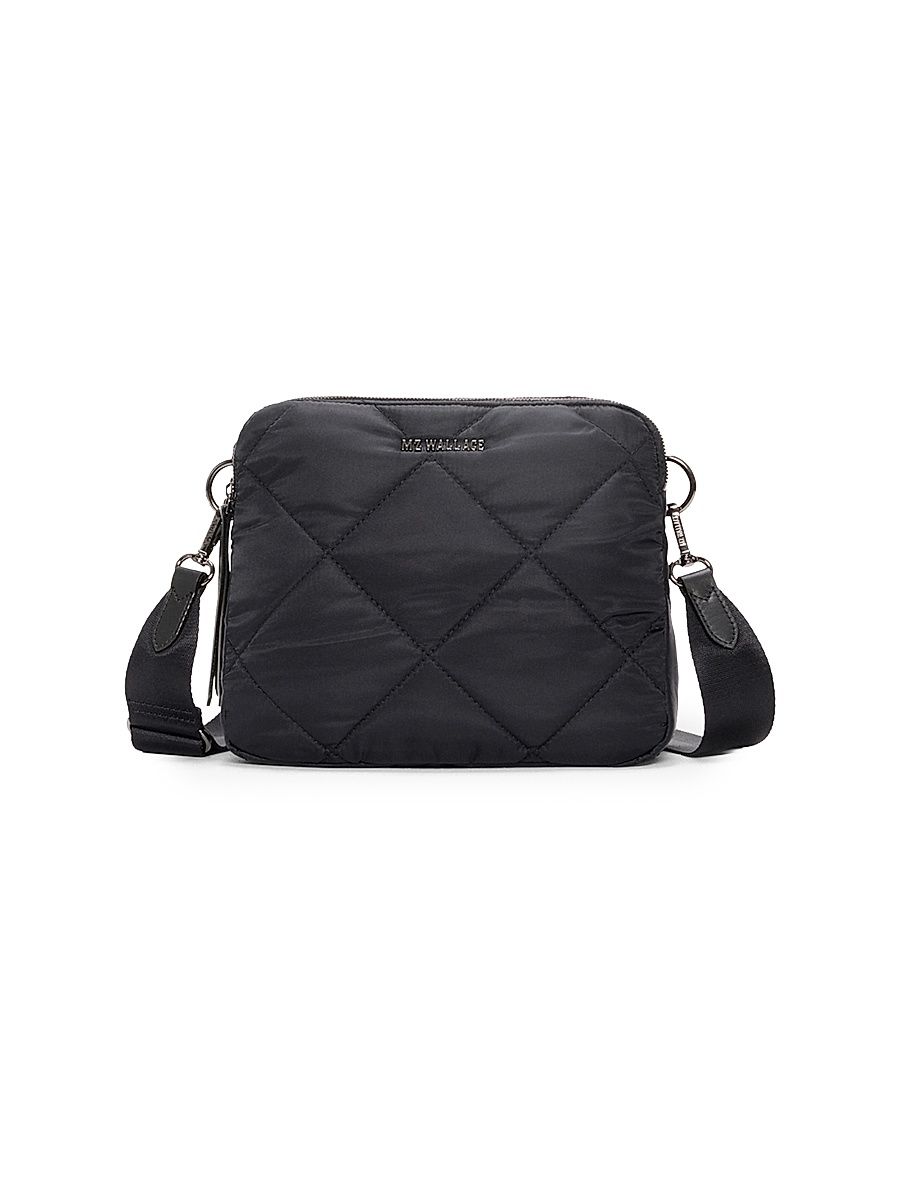 Women's Madison Quilted Crossbody Bag - Black