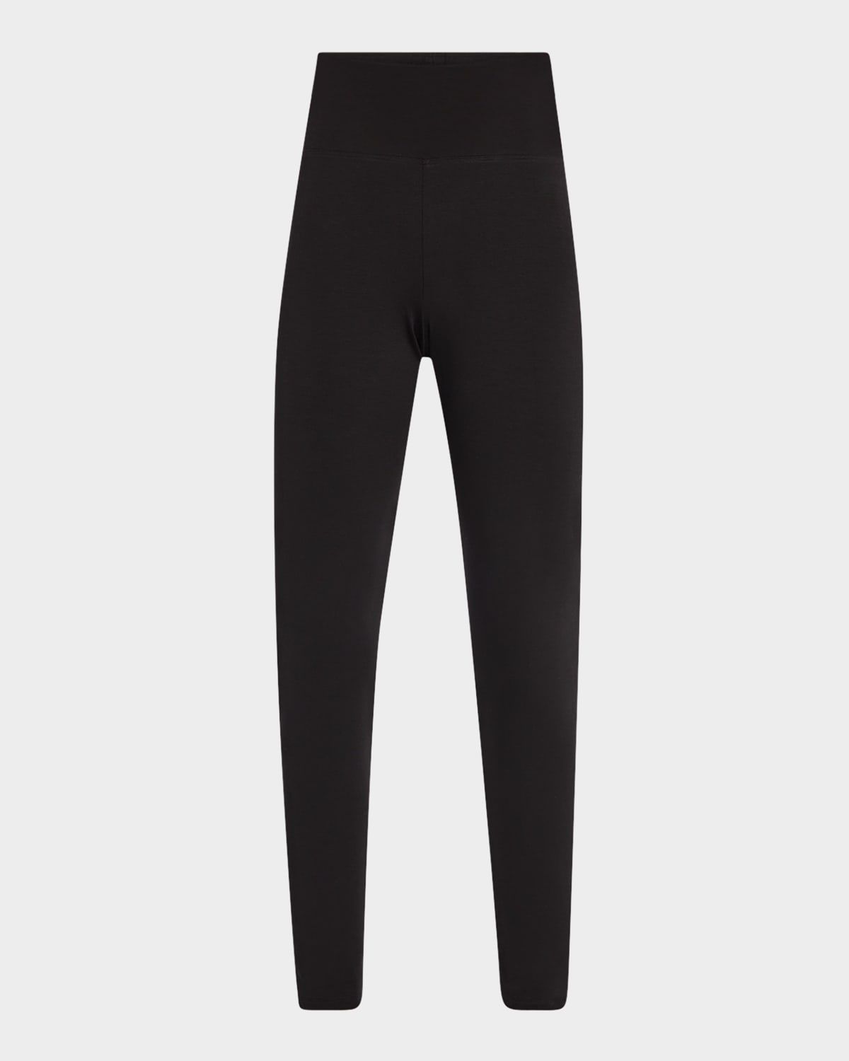 Cropped High-Rise Jersey Leggings