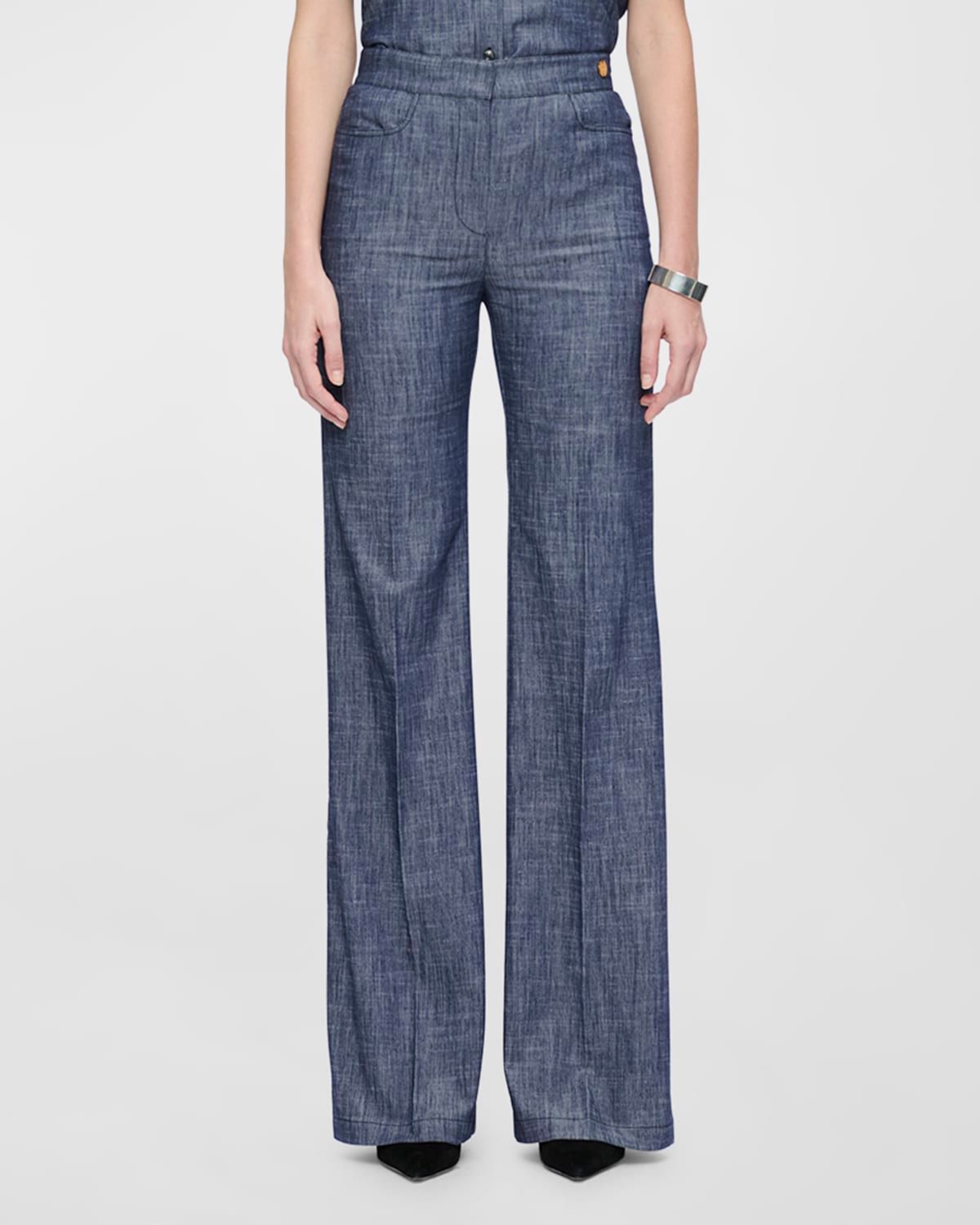 Tonne High-Rise Stretch Denim Pants