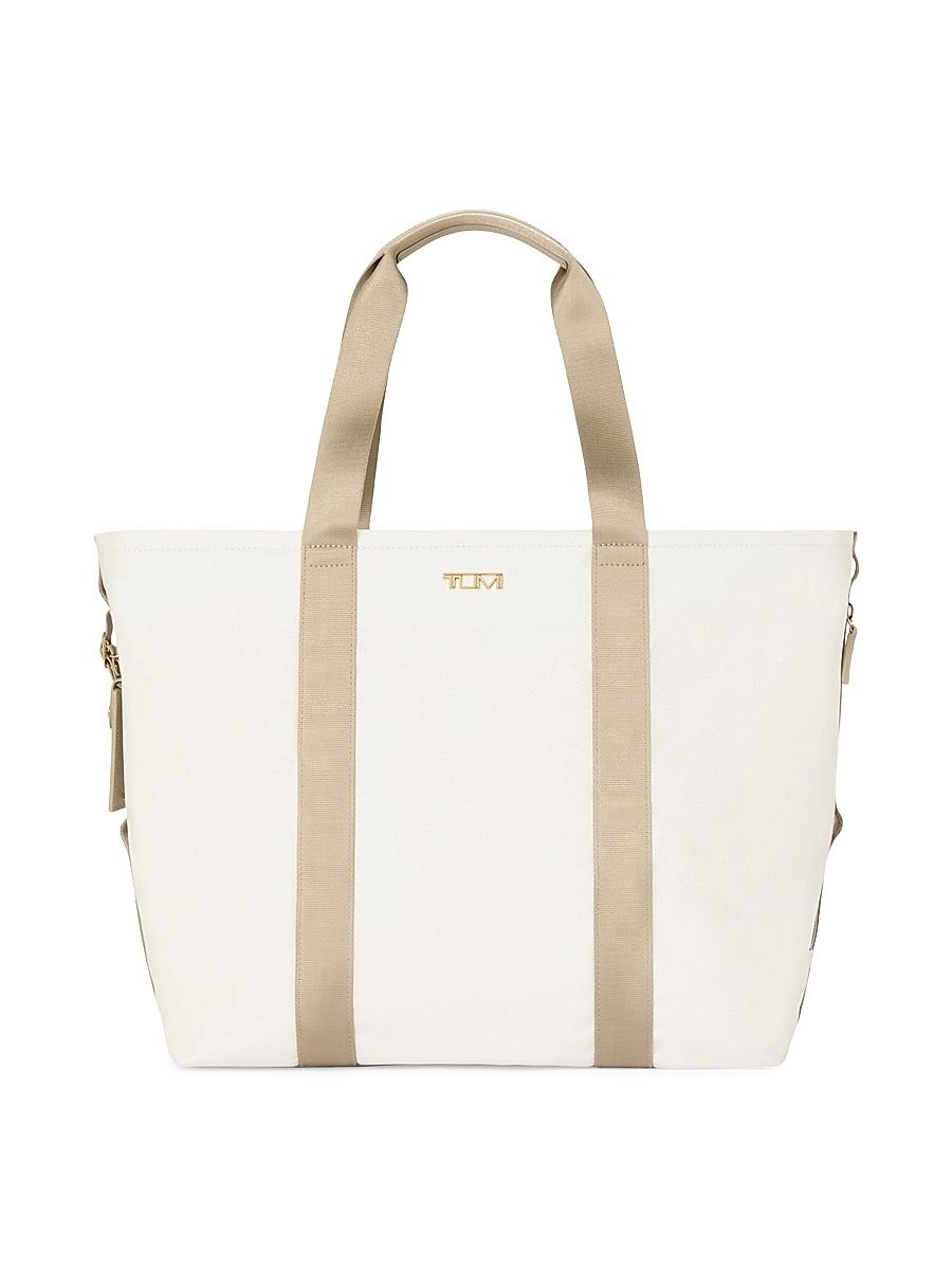 Men's Alpha Bravo Medium Essential East-West Tote - Off White