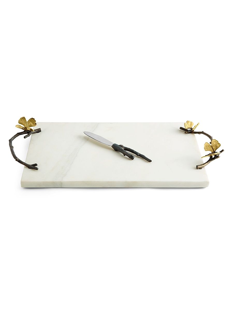 Butterfly Ginkgo Cheese Board & Knife Set