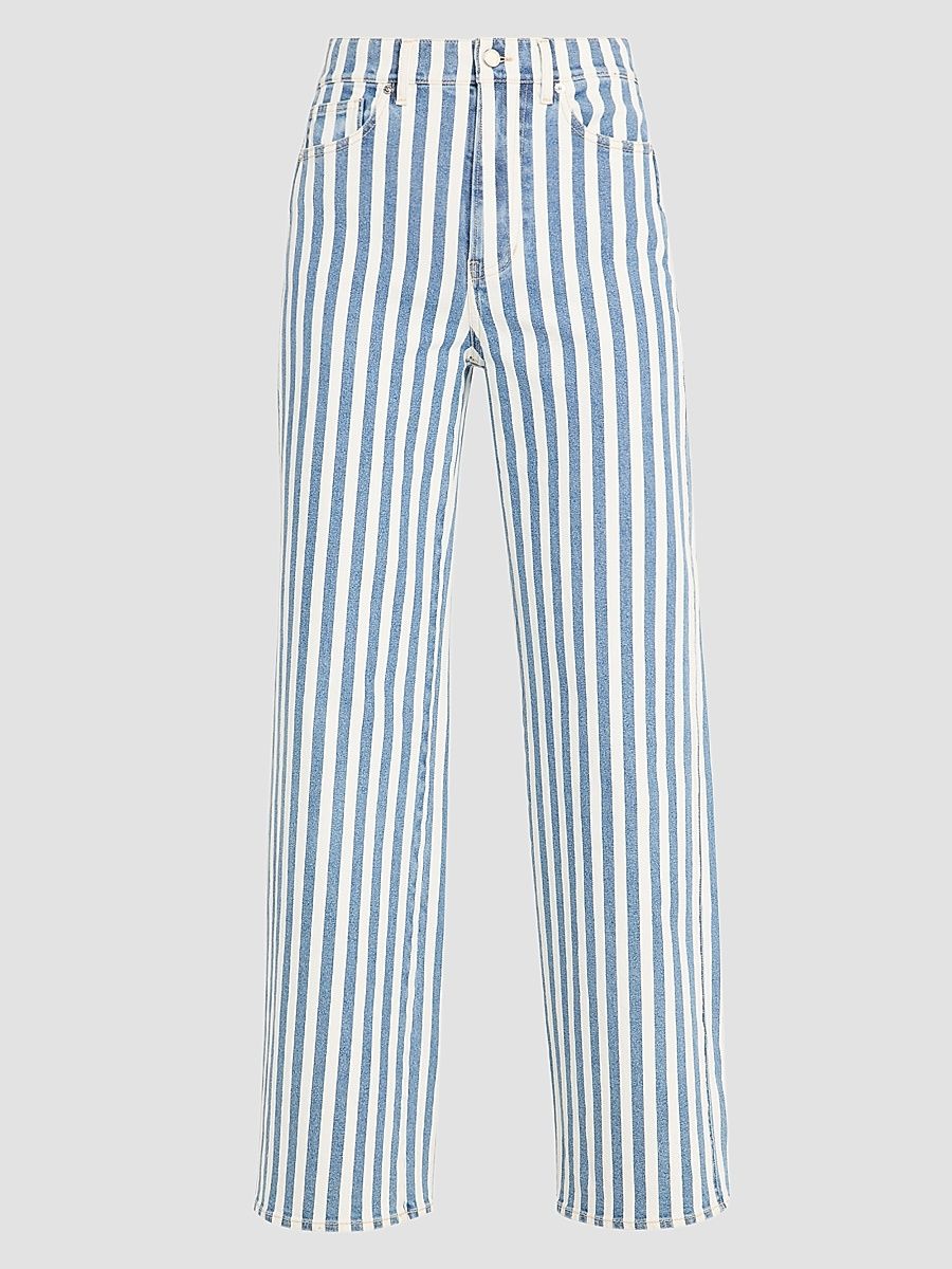Women's Taylor High-Rise Striped Jeans - Saltwater Stripe - Size 32
