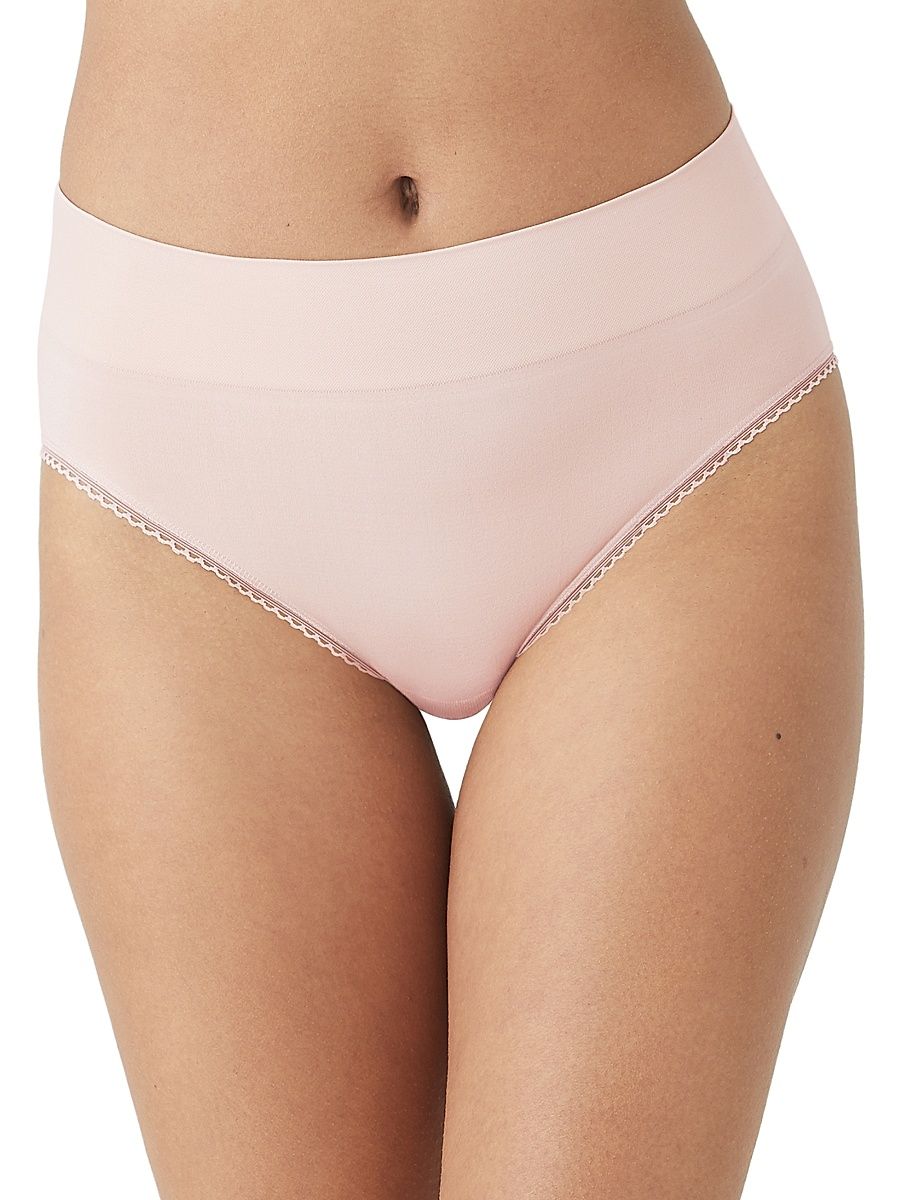 Women's Feeling Flexible Hi-Cut Brief - Rose Dust - Size XL