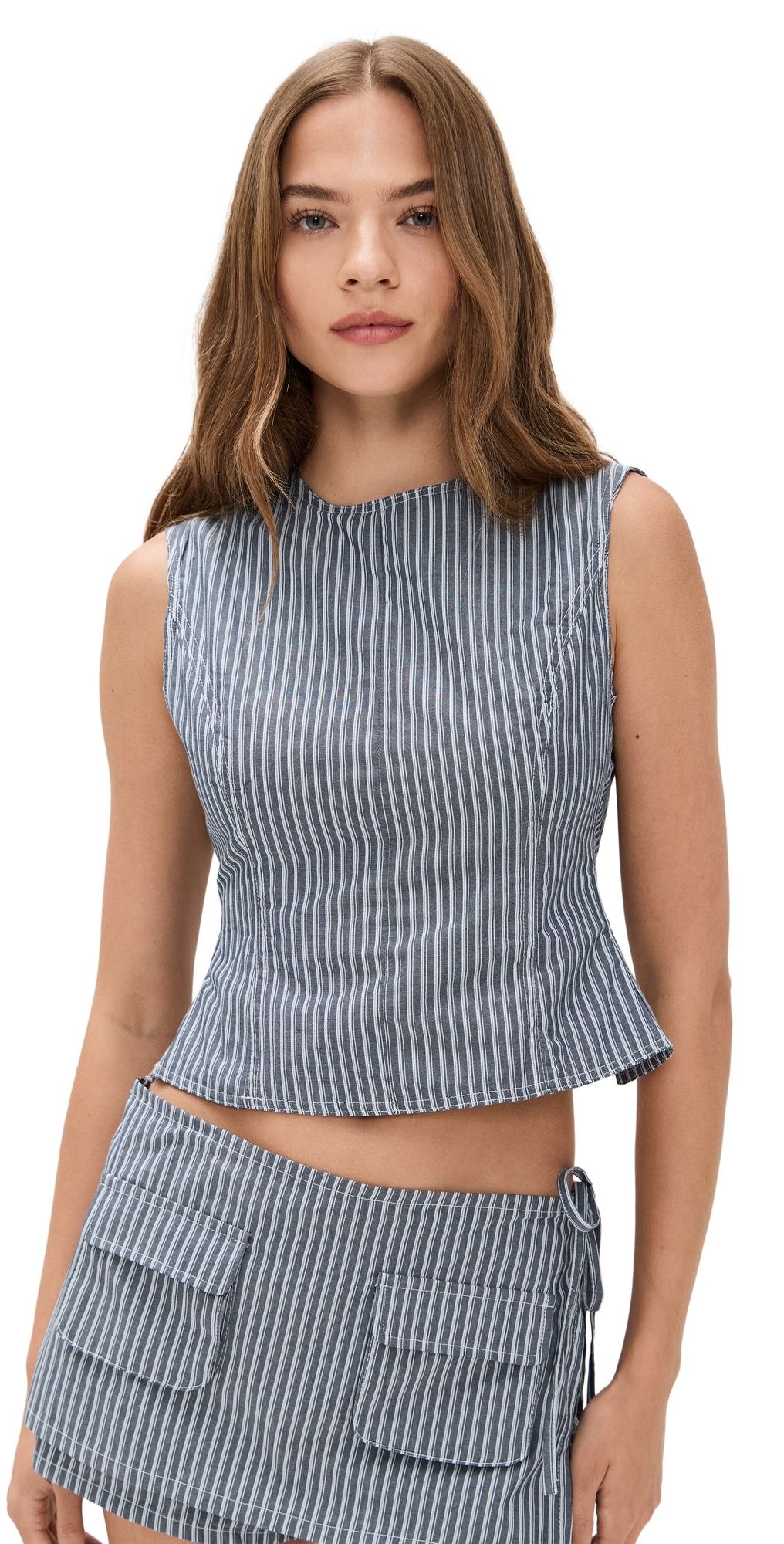 Lioness Countryside Top Charcoal Stripe XXXL