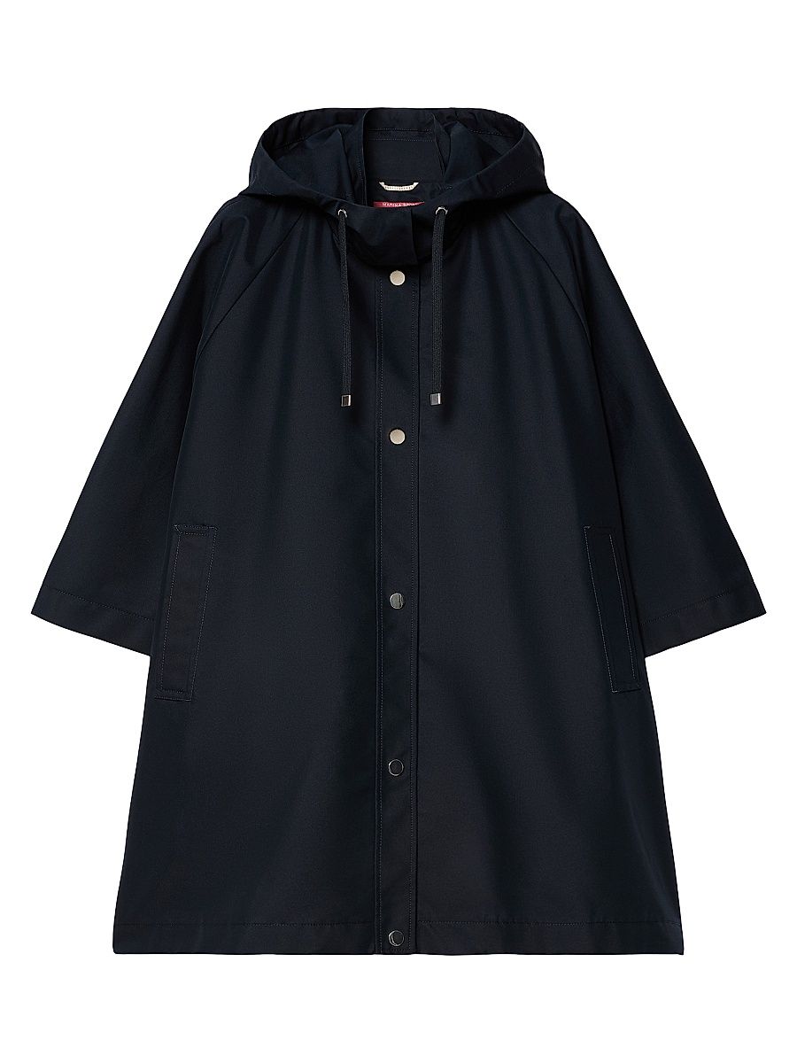 Women's Water Repellent Twill Cape - Midnight Blue - Size XL