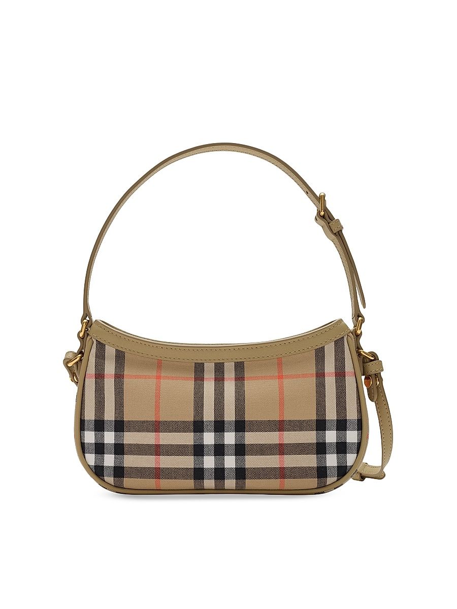 Girl's Check Shoulder Bag - Sand