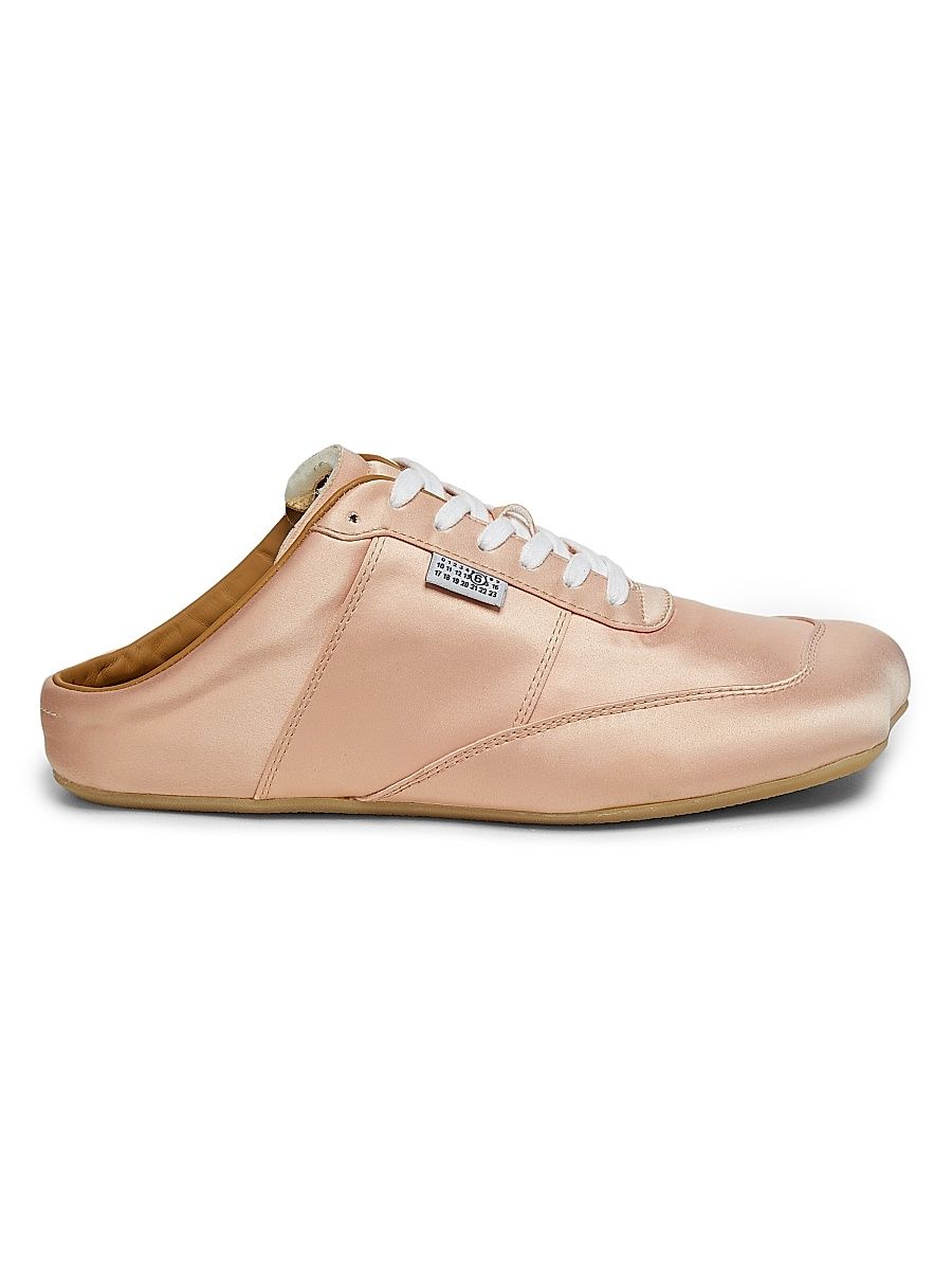 Women's Mule-Style Satin Sneakers - Rose Cloud - Size 11