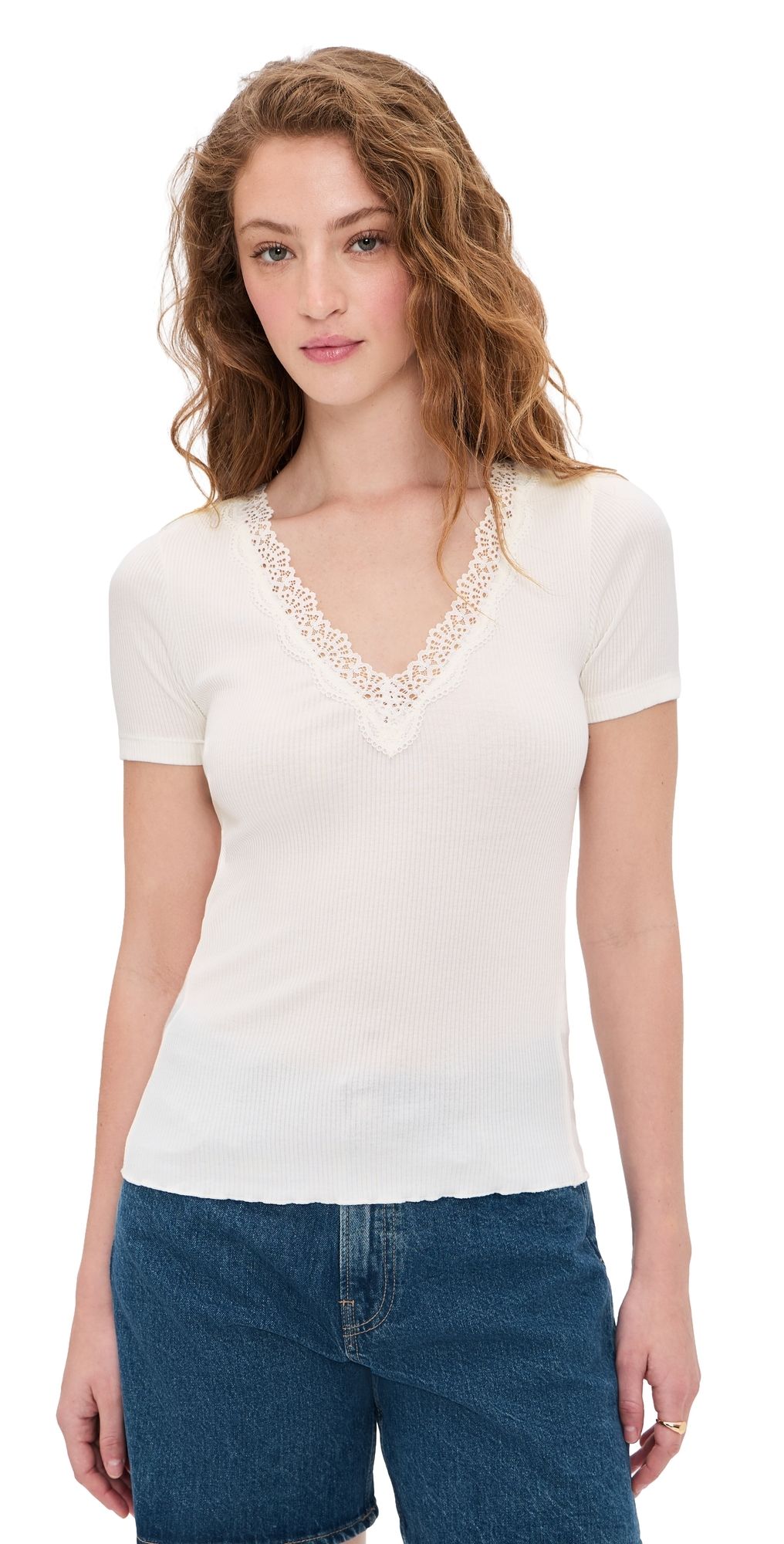 Madewell Lace Top Winter White L
