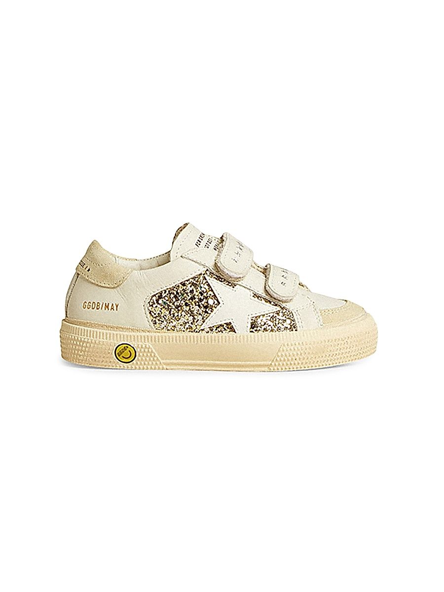 Baby Girl's, Little Girl's & Girl's Glitter Suede Sneakers - White Platinum - Size 1.5 (Child)