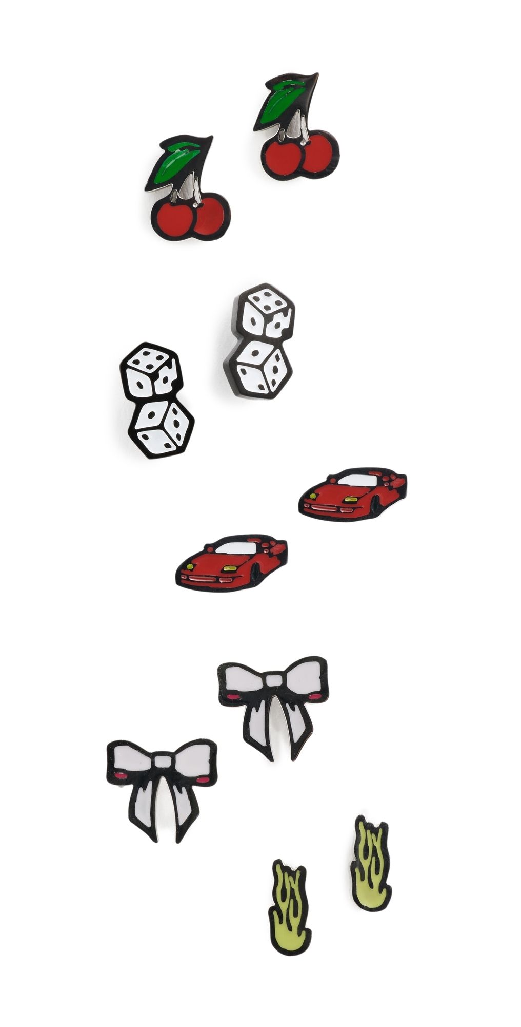 Ian Charms The Icon Stud Pack Multicolor One Size