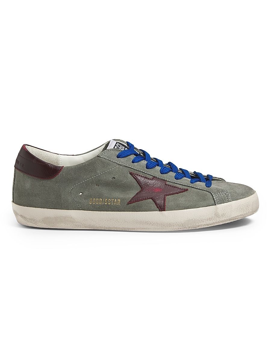 Men's Super-Star Suede Low-Top Sneakers - Green Kenya - Size 14