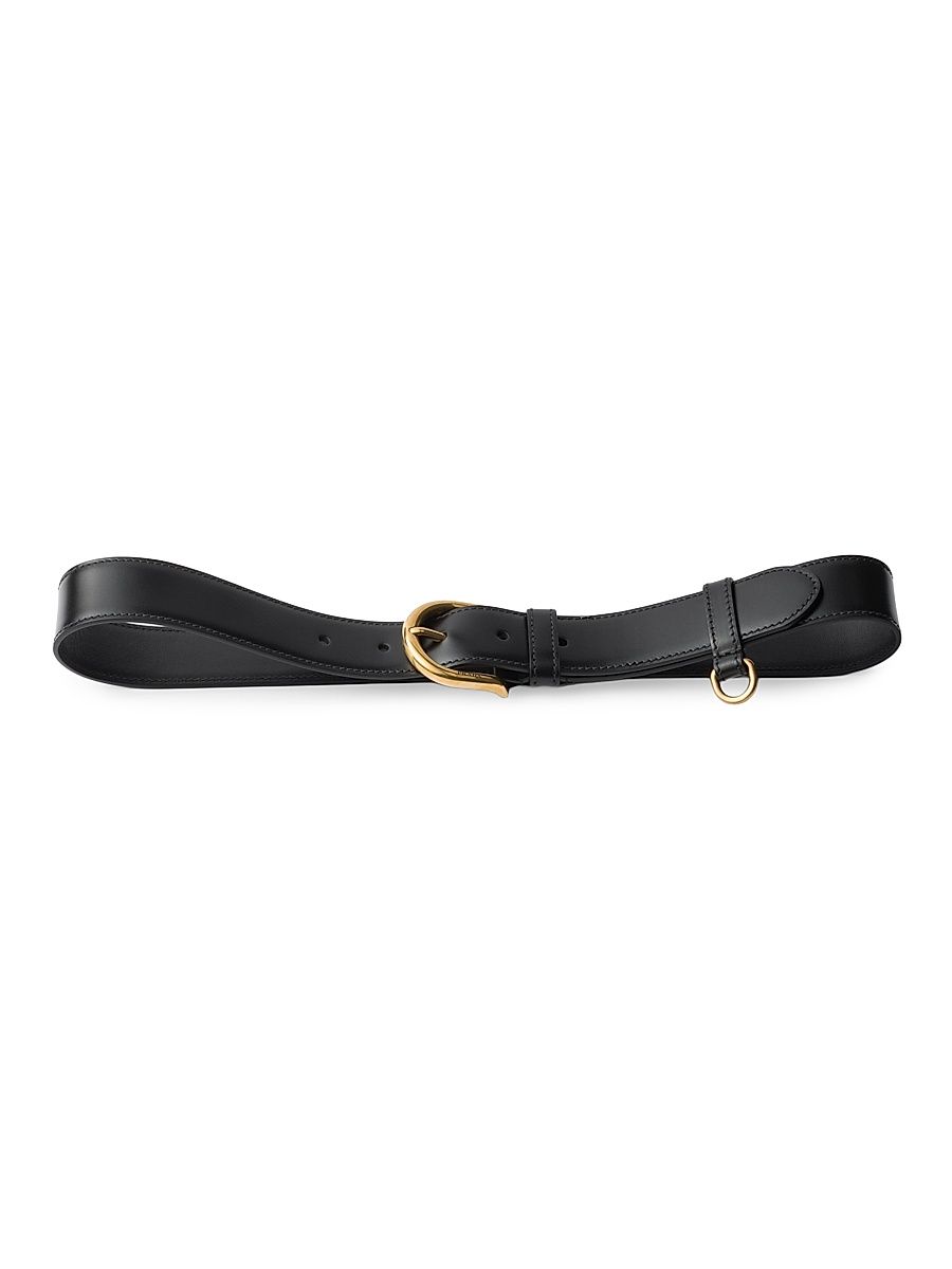 Women's Leather Belt - Black - Size 28