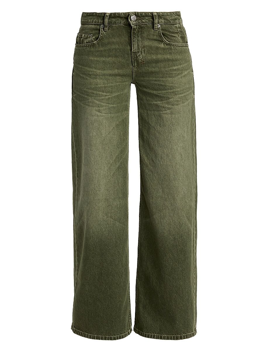 Women's Future Memory Dropout Low-Rise Jeans - Green - Size 31