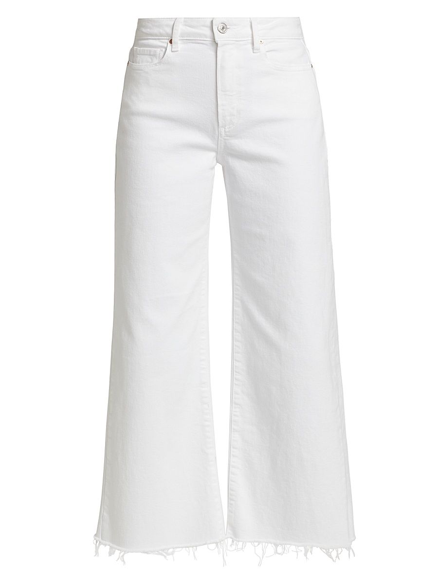 Women's Anessa Straight-Leg Crop Jeans - Crisp White - Size 32