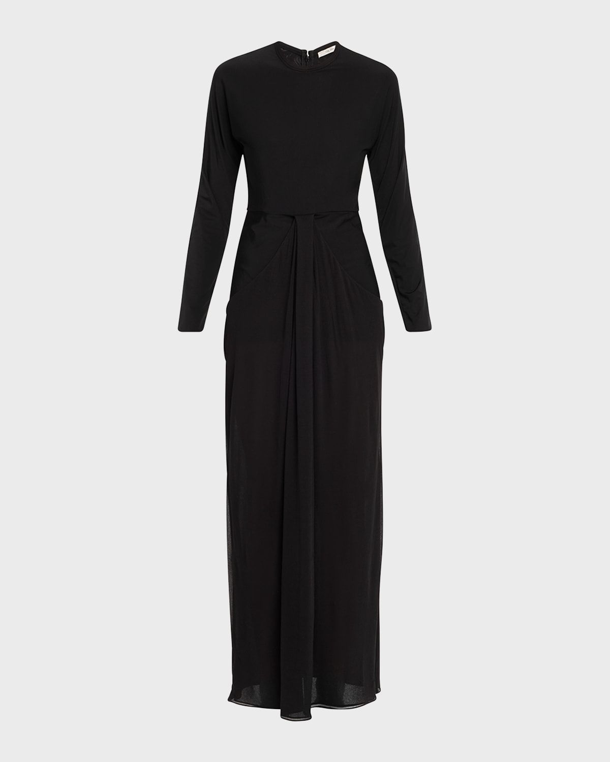 Anselm Draped Column Jersey Dress