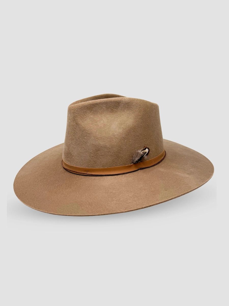 Freya Women's Juliet Wool Fedora Hat - Camel - Size Large