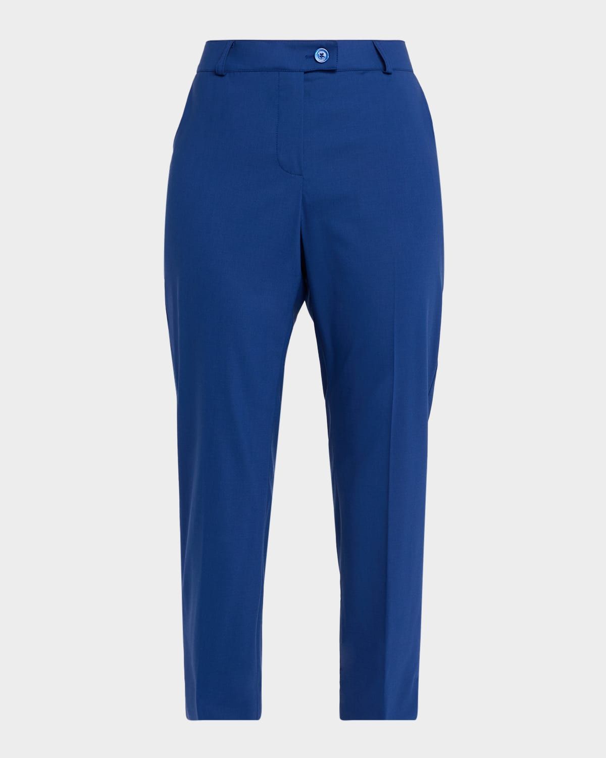 Cool Wool Stretch Slim-Leg Ankle Pants