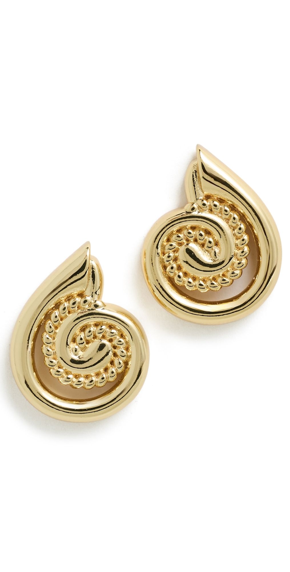 Logan Tay Coastal Swirl Earrings Gold One Size