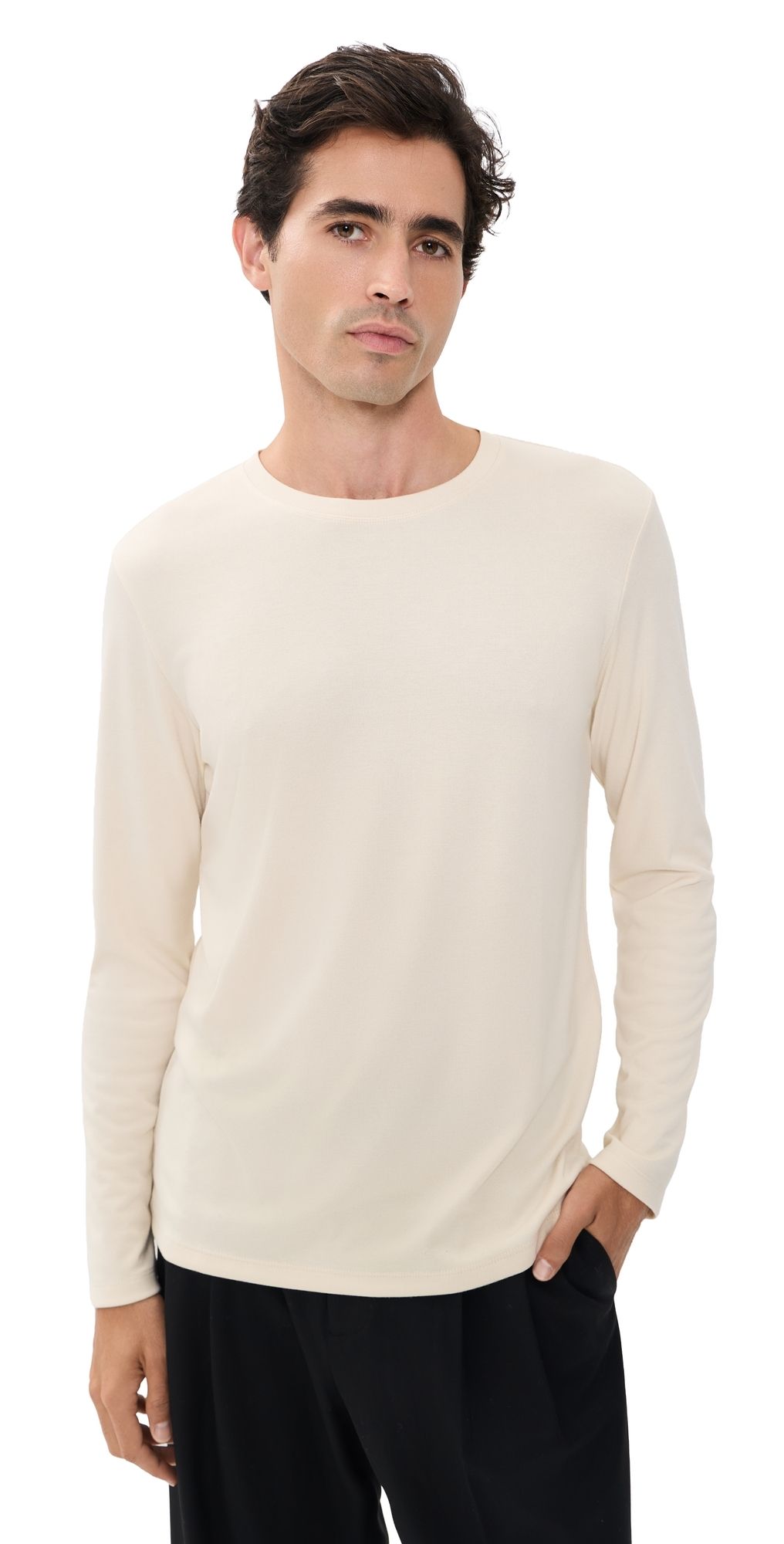 Theory Essential Tee Oat Milk XL