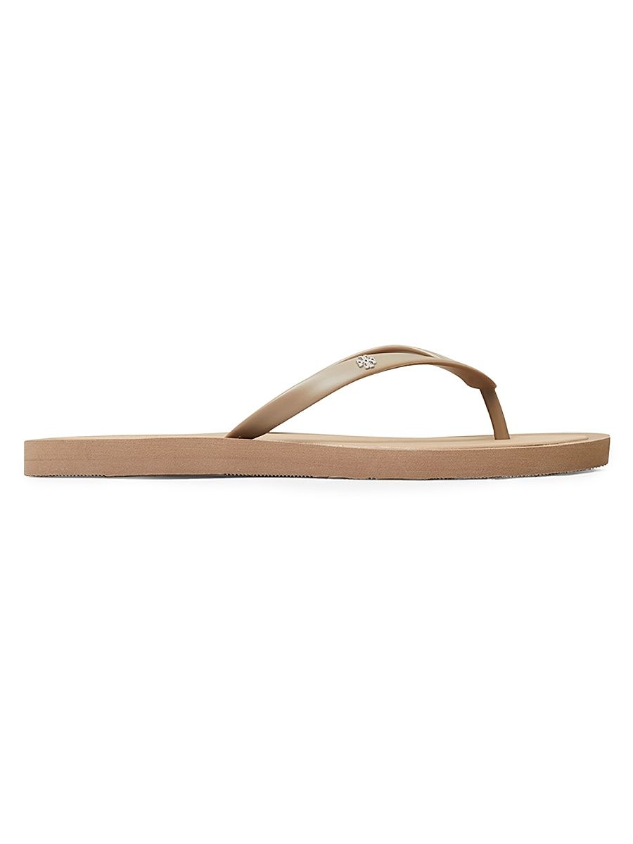 Women's Kira Logo Flip-Flops - Tan - Size 9