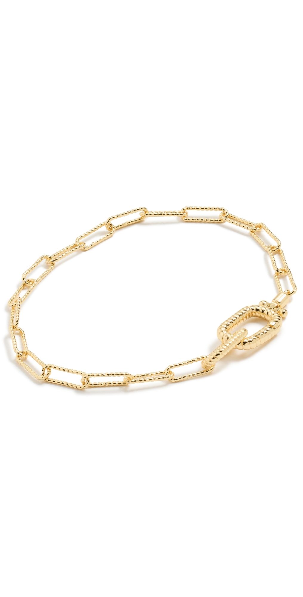 Gorjana Crew Link Bracelet Gold Plated One Size