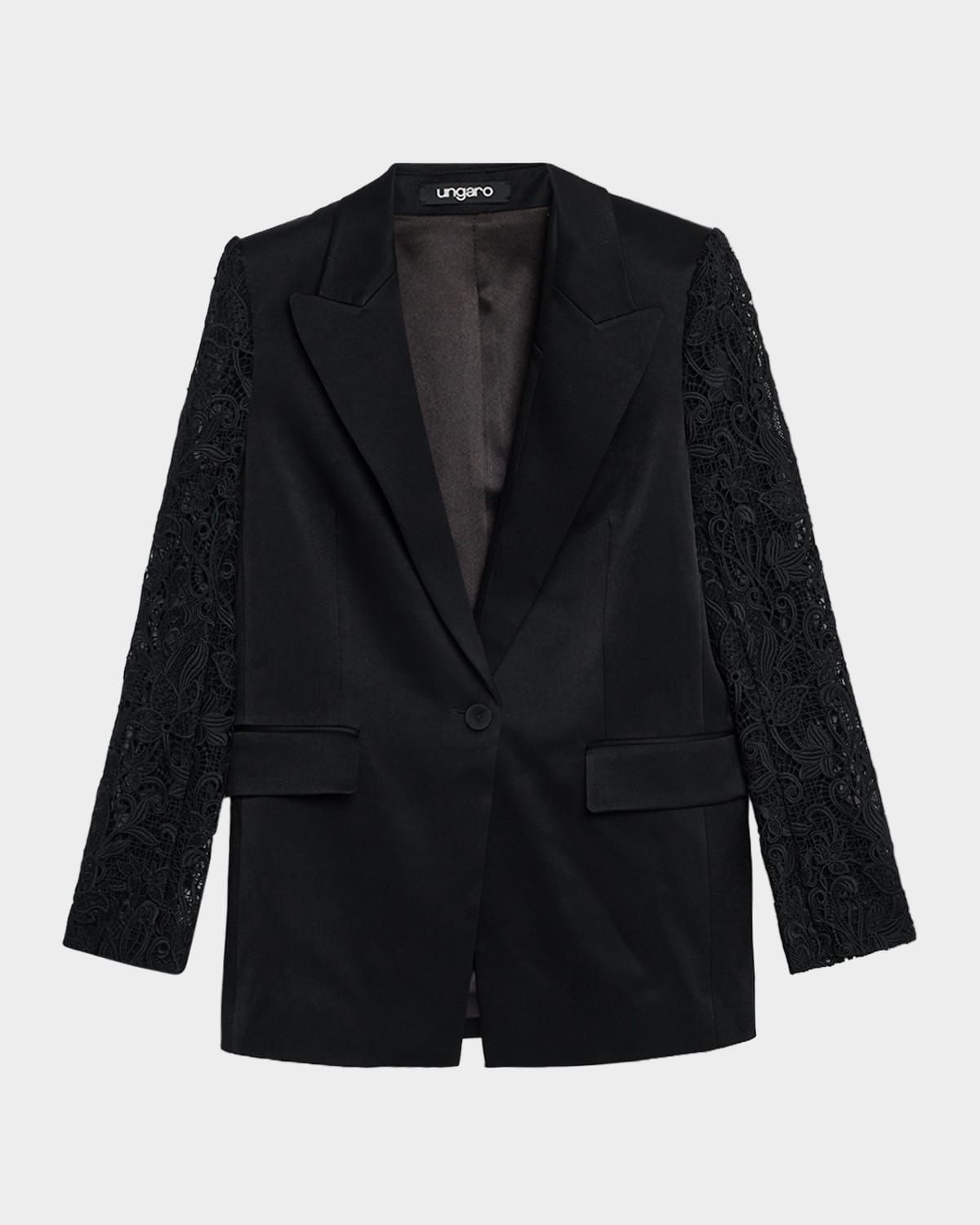 Georgie Lace-Sleeve Jacket