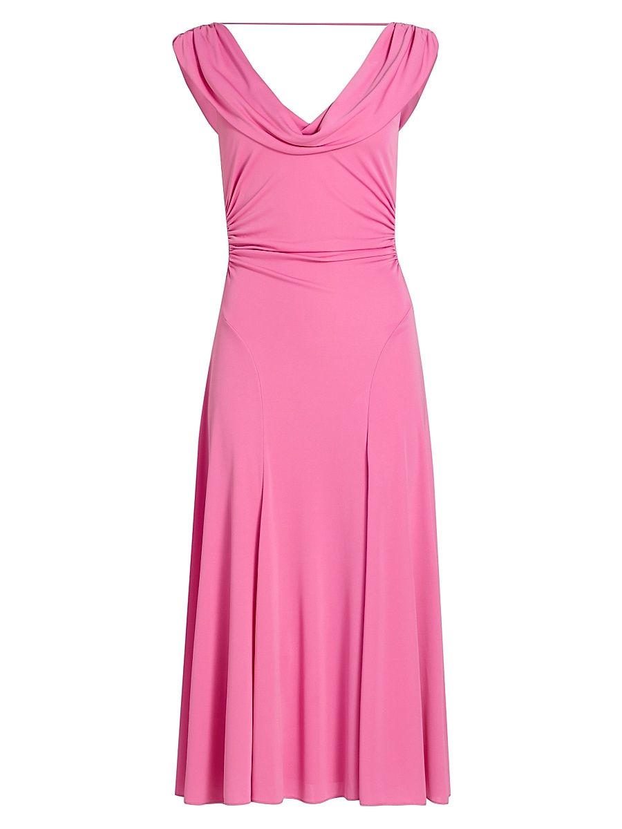 Women's Carino Jersey Midi-Dress - Soft Fuchsia - Size 14